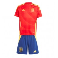 Camisa de time de futebol Espanha Replicas 1º Equipamento Infantil Europeu 2024 Manga Curta (+ Calças curtas)